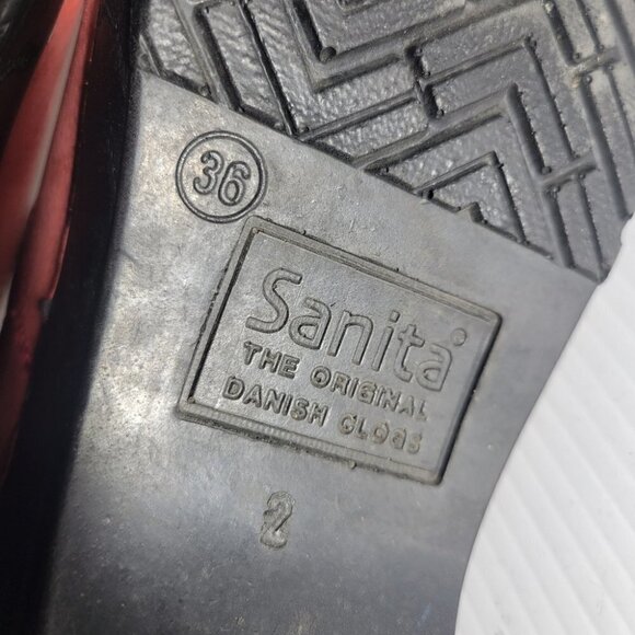 ❤️ 3 for $35 SANITA danish clogs closed back rust dark red colour size 36 Or 5 - Picture 7 of 10